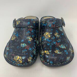 Alegria Women's Slip On Clog Flat Multi-color Comfort Shoe Size 37 EU US 7M